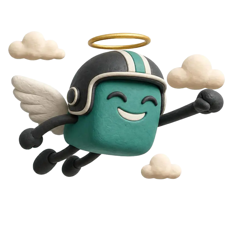 An Angel flying into action — matched and ready