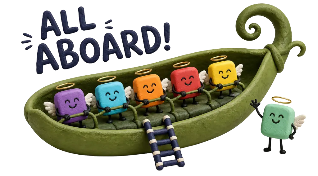 All aboard the leaf pod
